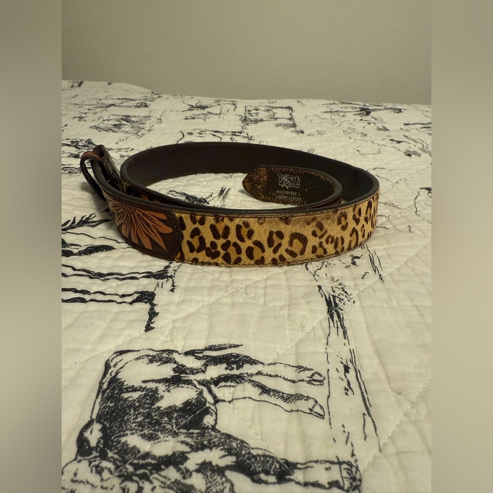 Leopard and Floral Belt